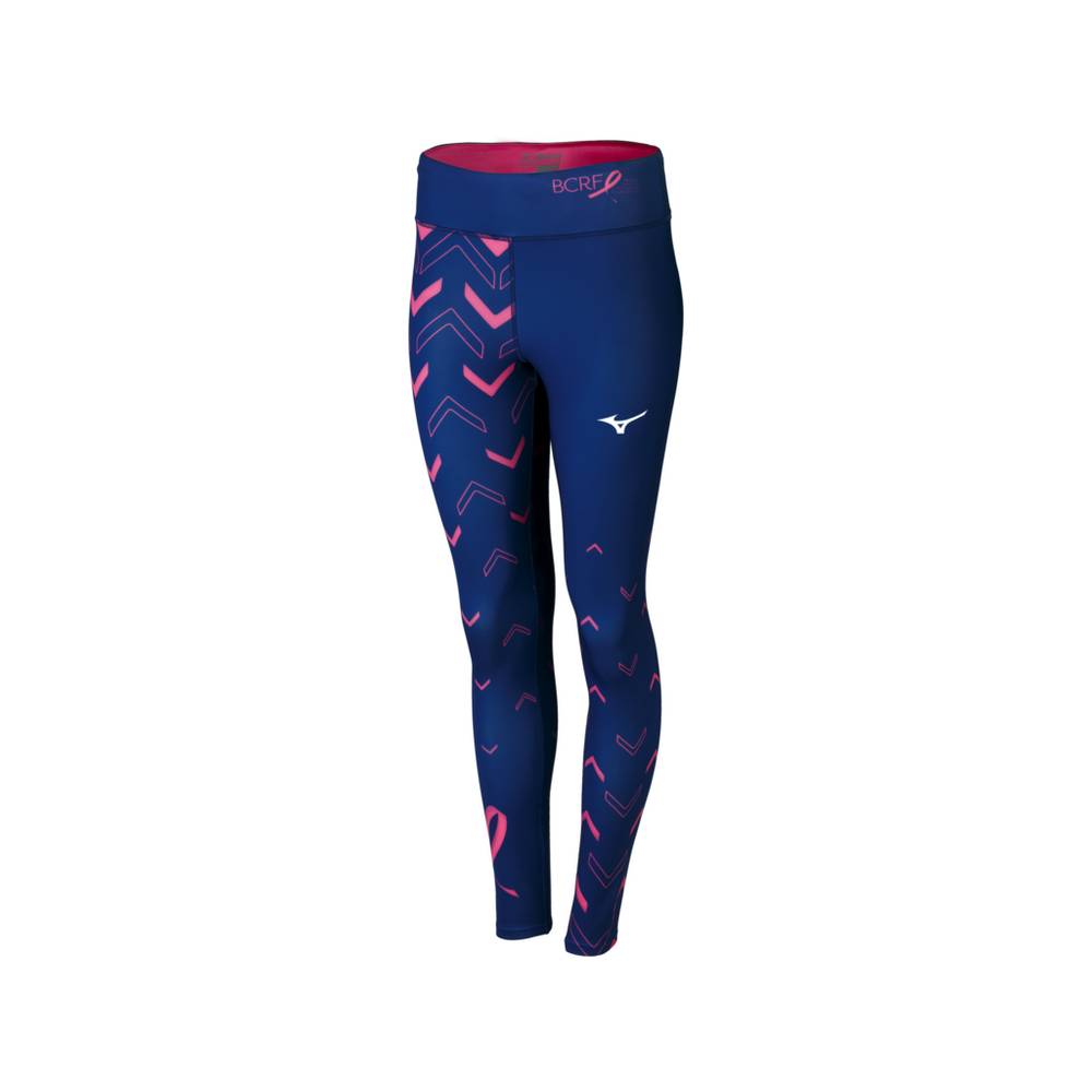 Mizuno Women's Patriotic Tights Navy/pink (421877-OWR)